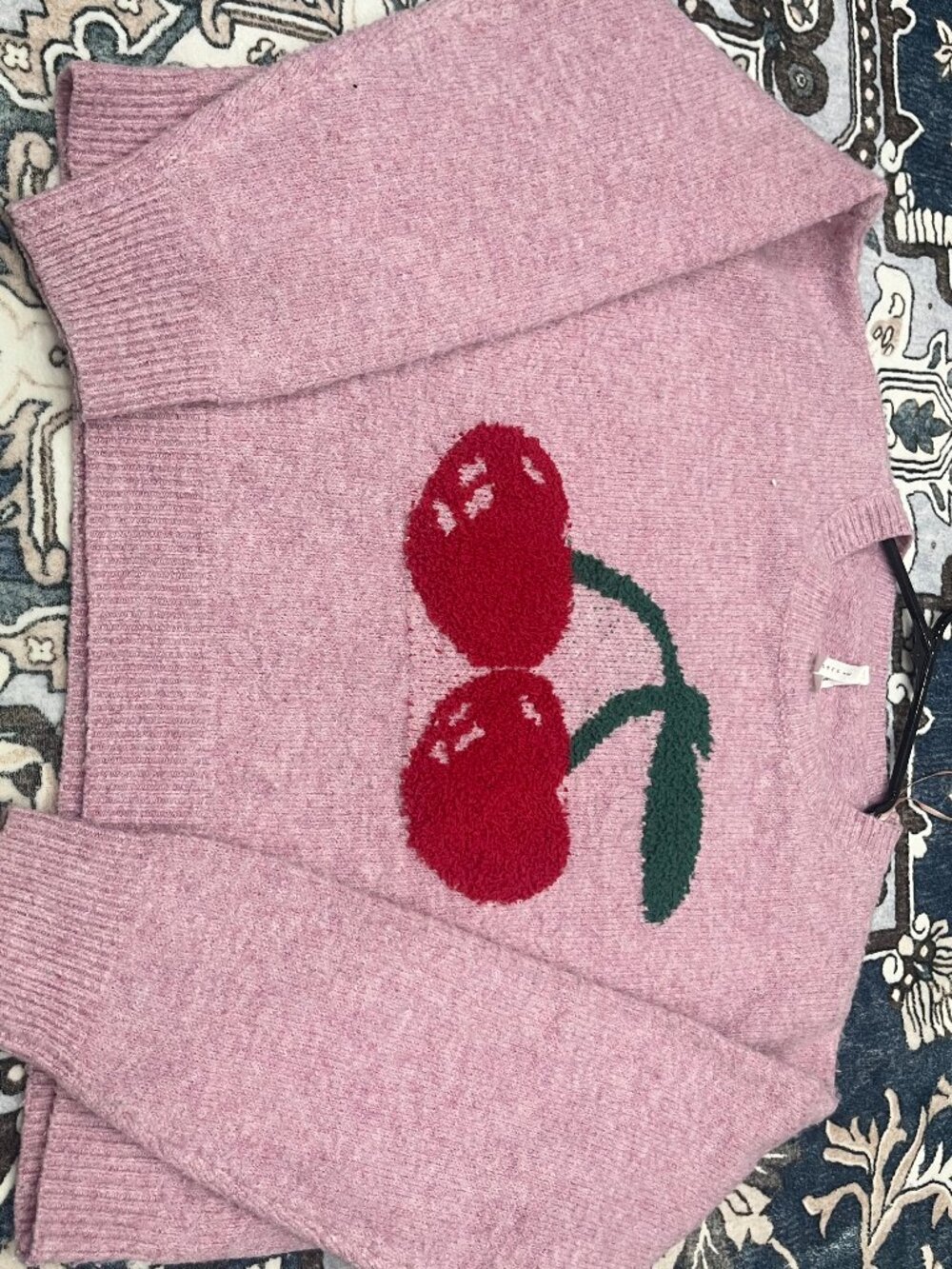 Beautiful cherry sweater by Dreamers by debut medium size